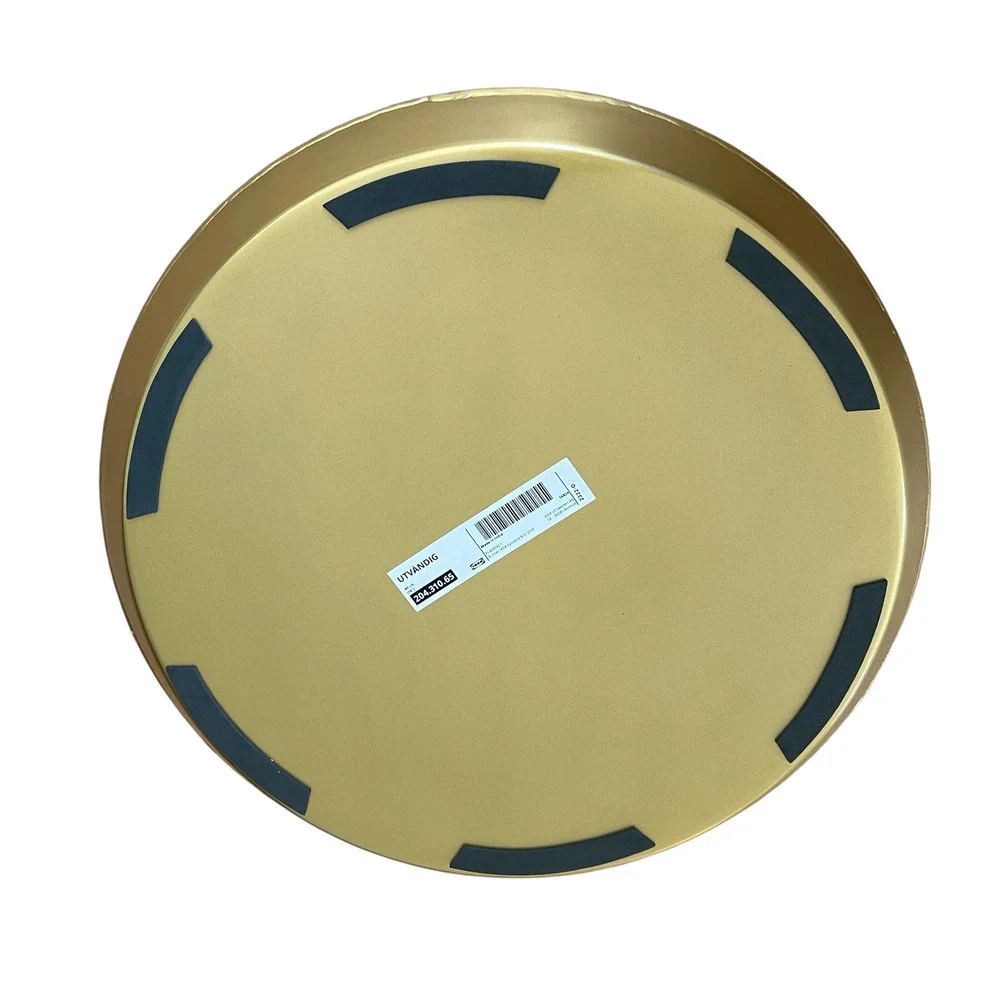 IKEA UTVANDIG UTVÄNDIG Brass Color Metal Candle Dish 16